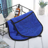 ssss  New 23*63cm Quick Drying Pet Fiber Towel Ultra-Absorbent Dog Cat BathShower Cleaning Handkerchief Necessary Peshqir
