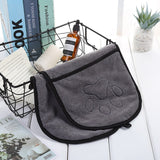 ssss  New 23*63cm Quick Drying Pet Fiber Towel Ultra-Absorbent Dog Cat BathShower Cleaning Handkerchief Necessary Peshqir