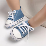 New Canvas Baby Sports Sneakers Shoes Newborn Baby Boys Girls First Walkers Shoes Infant Toddler Soft Sole Anti-slip Baby Shoes