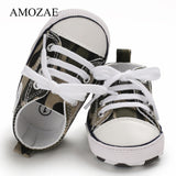New Canvas Baby Sports Sneakers Shoes Newborn Baby Boys Girls First Walkers Shoes Infant Toddler Soft Sole Anti-slip Baby Shoes