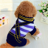 ssss  New Classic Dog Clothes Warm Puppy Outfit Pet Jacket Coat Winter Dog Clothes Soft Cat Sweater Clothing For Small Dogs COOL01