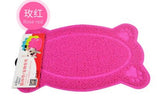 ssss  New Dog Bones Paw PVC Pet Dog Cat Feeding Mat Pad Pet Dish Bowl Food Water Feed Puppy Bed Blanket Table Mat Wipe Cleaning