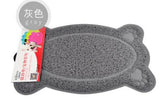 ssss  New Dog Bones Paw PVC Pet Dog Cat Feeding Mat Pad Pet Dish Bowl Food Water Feed Puppy Bed Blanket Table Mat Wipe Cleaning
