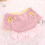 New Dog Pet Dress Coat Autumn Winter Fleece Warm LOVE Strap Ruffle Style Dog Apparel Outfit XS S M L XL