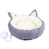 New Dual-use Pet Cat Bed Sleeping Nest Detachable Kitten House Padded Cat Dog Small Pets Rest Sofa Bed With Ball Pet Products