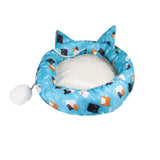 New Dual-use Pet Cat Bed Sleeping Nest Detachable Kitten House Padded Cat Dog Small Pets Rest Sofa Bed With Ball Pet Products