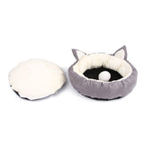 New Dual-use Pet Cat Bed Sleeping Nest Detachable Kitten House Padded Cat Dog Small Pets Rest Sofa Bed With Ball Pet Products
