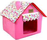 ssss  New Folding Removable Cover Mat Dog House Cat Beds Striped For Small Medium Dogs Pet Products House Pet Beds for Cat