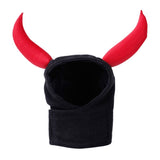 New Funny Cute Pet Costume Cosplay Bull Horn Cap Hat for Cat Halloween Xmas Clothes Fancy Hat with Ears Autumn Winter