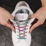 dasda  New Magnetic ShoeLaces Elastic Locking ShoeLace Special Creative No Tie Shoes lace Kids Adult Unisex Sneakers Laces strings