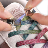 dasda  New Magnetic ShoeLaces Elastic Locking ShoeLace Special Creative No Tie Shoes lace Kids Adult Unisex Sneakers Laces strings