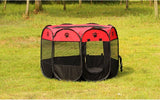 ssss  New Portable Folding Pet tent Dog House Cage Dog Cat Tent Playpen Puppy Kennel Easy Operation Octagonal Fence outdoor Supplies