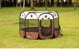 ssss  New Portable Folding Pet tent Dog House Cage Dog Cat Tent Playpen Puppy Kennel Easy Operation Octagonal Fence outdoor Supplies