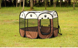 ssss  New Portable Folding Pet tent Dog House Cage Dog Cat Tent Playpen Puppy Kennel Easy Operation Octagonal Fence outdoor Supplies