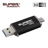 New Type-C USB Flash Drive Metal Pen Drive 64gb pendrive 32gb OTG usb 3.0 128g micro usb memory stick 16gb 8gb Flash disk on key