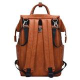New Unisex Fashion Quality PU Leather Baby Diapers Bag Backpacks Maternity Changing Pad Stroller Straps Baby Bags Water Proof