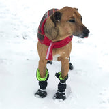 New Waterproof Warm Suede lining Big Dog Shoes Winter Large Pet Outdoor Long dog Boots Non-Slip Shoes For dogs 4pcs/set