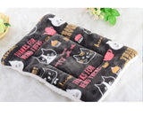 New Winter Warm Pet Dog Blanket Cute Dog Bed Mat Thick Coral Fleece Sleeping Bed Cover Cushion For Small Medium Dogs