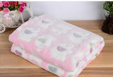 New dogs Cats Blanket Rabbit Travel Throw Blanket Manta Fleece Bedding on Sofa/Bed Portable Plaids Bedspread TV Blanket