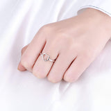Newest Heart Semicolon Rings real 925 Sterling Silver Rings My story isn't over yet Rings with black box YLQ2000