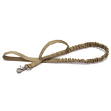 Nylon Dog Leash Bungee Elastic Pet Dog Leashes Tactical Dog Training Leash Safety Two Handle Rope For Small And Large Dogs