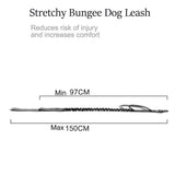 Nylon Dog Leash Bungee Elastic Pet Dog Leashes Tactical Dog Training Leash Safety Two Handle Rope For Small And Large Dogs