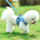 Nylon Mesh Puppy Cat Harnesses Vest Reflective Dog Harness and Leash Set for Chihuahua Pug Small Medium  Walking Lead Leash