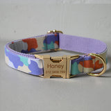 Nylon soft self-designed dog collar with bow tie walking dog rope training pet collar traction straps pet products good quality