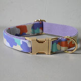 Nylon soft self-designed dog collar with bow tie walking dog rope training pet collar traction straps pet products good quality