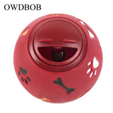 OWDBOB Dog Toy Rubber Ball Interactive Leakage Food Play Ball Pet Cat Dog Teething Training Cleaning Chew Toys Pet Accessories