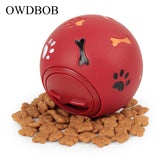 OWDBOB Dog Toy Rubber Ball Interactive Leakage Food Play Ball Pet Cat Dog Teething Training Cleaning Chew Toys Pet Accessories