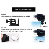 Onme LCD Electronic Automatic Fish Feeder Dispenser Timer Automatic Tank Food Feeding Machine Aquarium Auto Fish Feeder Timer