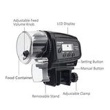 Onme LCD Electronic Automatic Fish Feeder Dispenser Timer Automatic Tank Food Feeding Machine Aquarium Auto Fish Feeder Timer