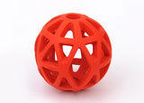 Outdoor Pet Toy Drain Food Ball Dog Bite Resistant Ball Natural Non-toxic Rubber Dog Geometric Training Toy Interactive 3277#