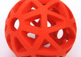 Outdoor Pet Toy Drain Food Ball Dog Bite Resistant Ball Natural Non-toxic Rubber Dog Geometric Training Toy Interactive 3277#