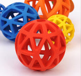 Outdoor Pet Toy Drain Food Ball Dog Bite Resistant Ball Natural Non-toxic Rubber Dog Geometric Training Toy Interactive 3277#