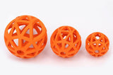 Outdoor Pet Toy Drain Food Ball Dog Bite Resistant Ball Natural Non-toxic Rubber Dog Geometric Training Toy Interactive 3277#