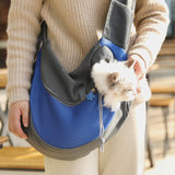 Outdoor Travel Pet Carrier Cat Bag Handbag Pouch Shoulder Bag Sling Mesh Comfort Travel Tote Cat Dog Shoulder Bag Backpack S L