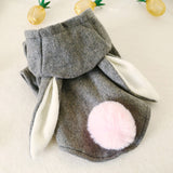 PETCIRCLE Pet Clothes Dog Clothes Autumn And Winter Woolen Coat Big Ears Rabbit Loaded Teddy Small Dog Clothes - app80
