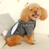 PETCIRCLE Pet Clothes Dog Clothes Autumn And Winter Woolen Coat Big Ears Rabbit Loaded Teddy Small Dog Clothes - app80