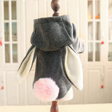 PETCIRCLE Pet Clothes Dog Clothes Autumn And Winter Woolen Coat Big Ears Rabbit Loaded Teddy Small Dog Clothes - app80
