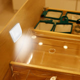 PIR Motion Sensor Night Lamp Battery Powered Intelligent LED Night Light 7 LED for Wardrobe Drawer Cabinets Bedroom