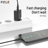 PZOZ 1M 2M Magnetic Cable Micro usb Type C Fast Charging Microusb Type-C Magnet Charger Wire usb c For iphone 11 X Xr usb cable