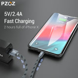 PZOZ usb cable for iphone cable 11 pro max Xs Xr X 8 7 6 plus 6s 5 s plus ipad mini 4 fast charging cables mobile phone charger - app80