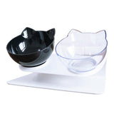 Pet Bowl For Dogs Puppy Cats Food Water Feeder Pets Feeding Dishes Dog Bowls Plastic Double Non-slip Bowl Pet Feeding Supplies