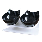 Pet Bowl For Dogs Puppy Cats Food Water Feeder Pets Feeding Dishes Dog Bowls Plastic Double Non-slip Bowl Pet Feeding Supplies