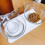 Pet Bowl For Dogs Puppy Cats Food Water Feeder Pets Feeding Dishes Dog Bowls Plastic Double Non-slip Bowl Pet Feeding Supplies