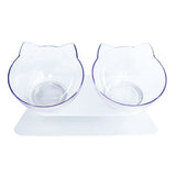 Pet Bowl For Dogs Puppy Cats Food Water Feeder Pets Feeding Dishes Dog Bowls Plastic Double Non-slip Bowl Pet Feeding Supplies