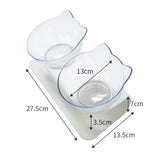 Pet Bowl For Dogs Puppy Cats Food Water Feeder Pets Feeding Dishes Dog Bowls Plastic Double Non-slip Bowl Pet Feeding Supplies