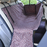 Pet Carriers Oxford Fabric Paw Pattern Car Pet Seat Cover Dog Car Back Seat Carrier Waterproof Pet Mat Hammock Cushion Protector